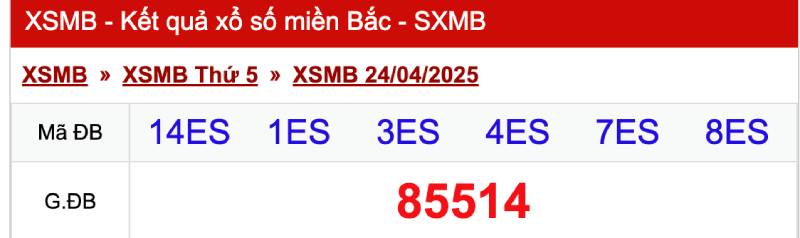 Bắt lô theo tổng giải đặc biệt hôm trước